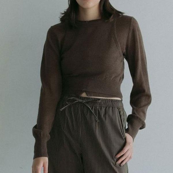 anuke アンヌーク 2025SpringSummer トップス Layered Mohair anuke アンヌーク 2025SpringSummer トップス Layered Mohair