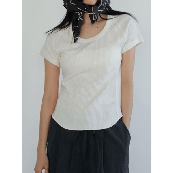 anuke＊トップス anuke（アンヌーク） anuke 2025SpringSummer トップス Vintage Rib