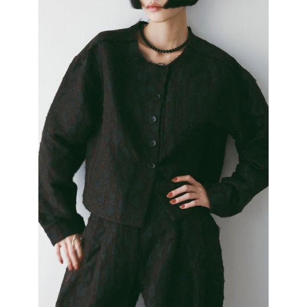 ジャケット・アウター Leopard Jacquard Jacket anuke ANUKE Leopard Jacquard Jacket anuke