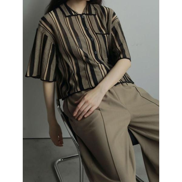 anuke（アンヌーク） anuke 2025FallWinter トップス Stripe Knit