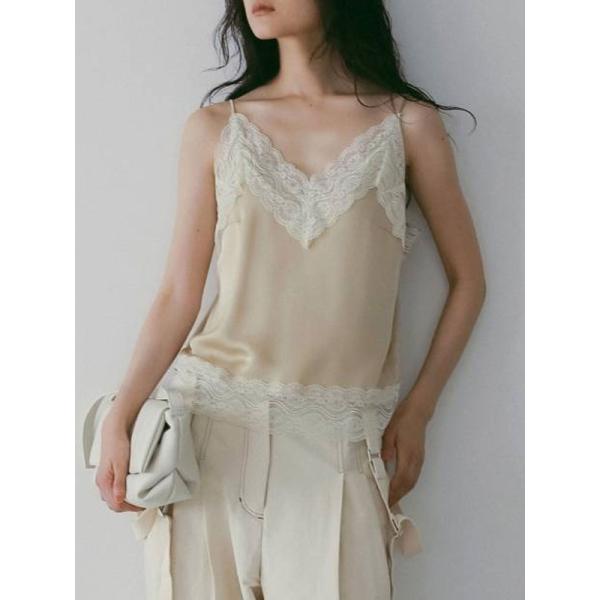anuke（アンヌーク） anuke 2026SpringSummer トップス Satin Lace