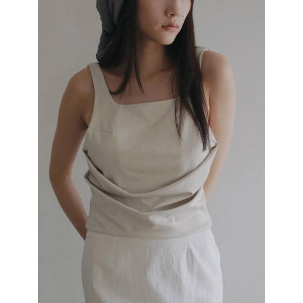anuke（アンヌーク） anuke 2026Prefall トップス Drape Cut Tanktop