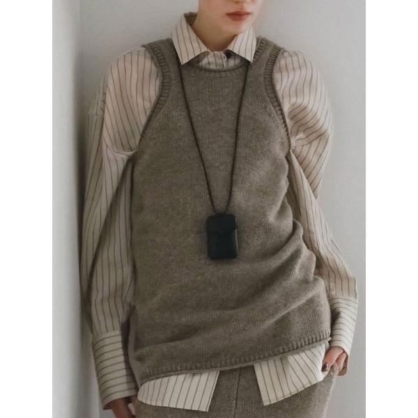 anuke（アンヌーク） anuke 2026winter トップス Knit Long Tanktop 10