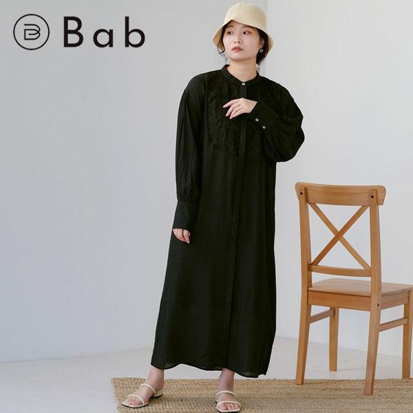 Sale バブ Bab 22春夏 モチーフレースシアーワンピース レディース ワンピース 長袖 ロング丈 シアー 透け感 デート服 フェミニン カジュアル 綺麗め 着回し 1041 Select Shop Double Heart 通販 Yahoo ショッピング