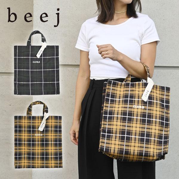 beej ビージ バッグ Tartan ck BoxBag タータンチェックボックスバッグ