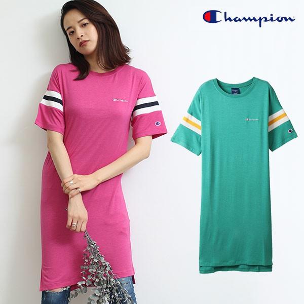 チャンピオン Champion ウィメンズ スリットワンピース レディース ワンピース ミディアム丈 ひざ丈 半袖 ロゴ 刺繍 スリット スポーツ スポーティー セール Cw Ps306 バッグ ワンピースのダブルハート 通販 Yahoo ショッピング