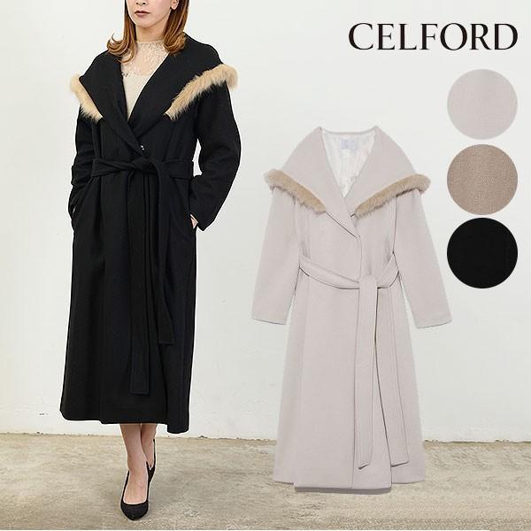 セルフォード Celford 19秋冬 エコファーフードコート レディース アウター コート ウールコート ロング丈 キレイめ ファーコート ファー フード 大人 Cwfc バッグ ワンピースのダブルハート 通販 Yahoo ショッピング