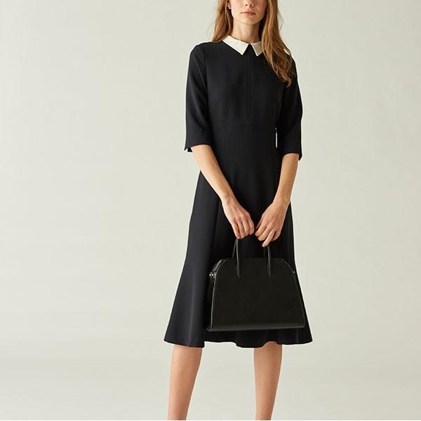 セルフォード Celford 通販 襟付きワンピース レディース ワンピース ドレス シンプル 襟付き 切替 ミディアム丈 ひざ丈 大人 キレイめ 大人 上品 入学式 Cwfo バッグ ワンピースのダブルハート 通販 Yahoo ショッピング