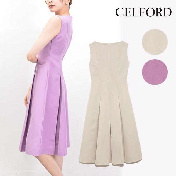 セルフォード Celford 春夏 グログランワンピース レディース ワンピース ドレス ノースリブ シンプル キレイめ カジュアル 大人 お呼ばれ ライトベージュ Cwfo10 バッグ ワンピースのダブルハート 通販 Yahoo ショッピング
