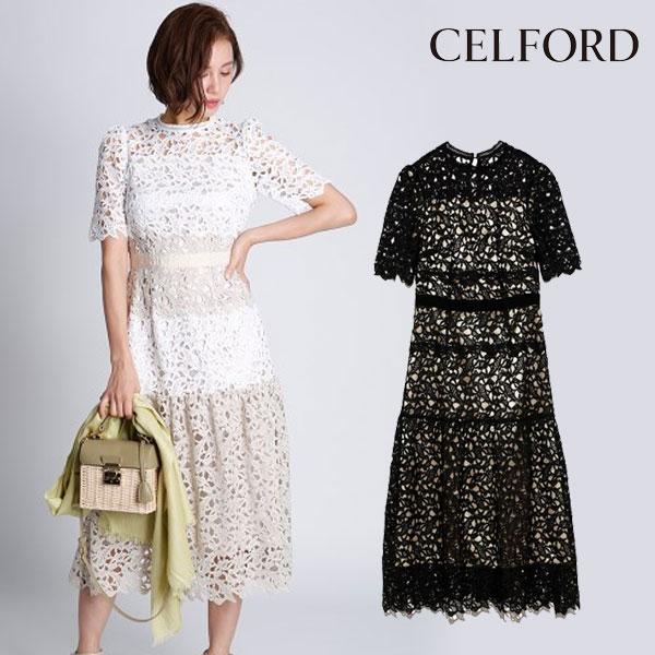 Sale セルフォード Celford 春夏 ペイズリーレースワンピース レディース ワンピース ドレス 半袖 ロング丈 ひざ下 ペイズリー レース シンプル 透け Cwfo1022 バッグ ワンピースのダブルハート 通販 Yahoo ショッピング