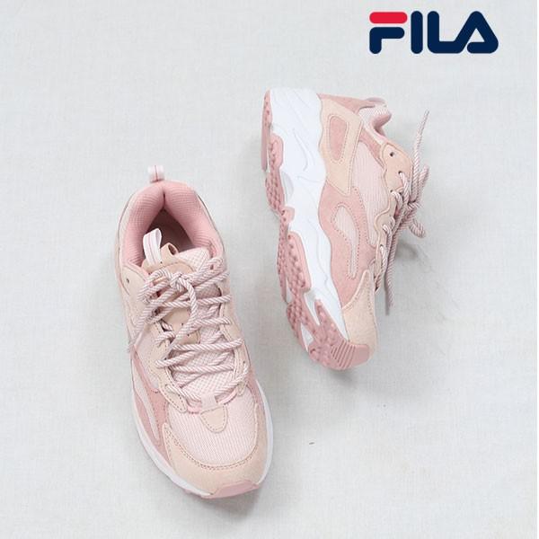 セール フィラ Fila Fila Ray Womens ウィメンズ レディース シューズ 靴 スニーカー ピンク ダッドシューズ Dad Shoes ローカット 厚底 シューレース ロゴ F5110 バッグ ワンピースのダブルハート 通販 Yahoo ショッピング