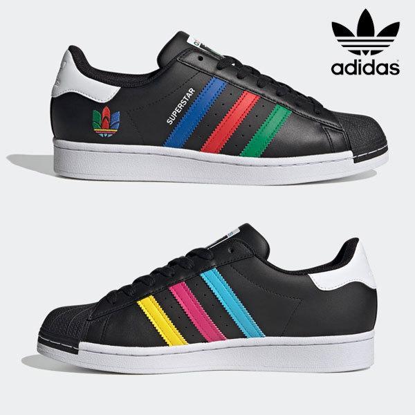 即納 アディダスオリジナルス Adidas Originals スーパースター Super Star レディース スニーカー ローカット 定番 スリーストライプ カラフル 虹色 Fu95 バッグ ワンピースのダブルハート 通販 Yahoo ショッピング