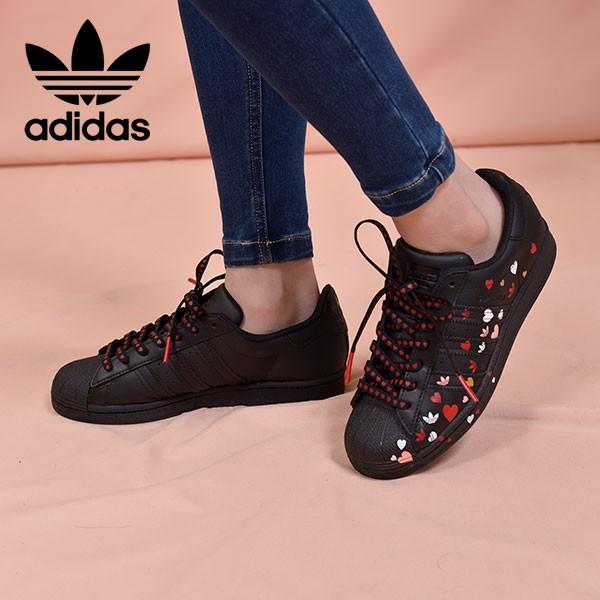 アディダスオリジナルス Adidas Originals 通販 Superstar W スーパースター W レディース 靴 シューズ スニーカー ローカット ハート プリント 天然皮革 Fv32 バッグ ワンピースのダブルハート 通販 Yahoo ショッピング