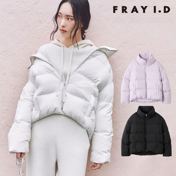 FRAY I.Dフード付きホワイトダウンジャケット FRAY I.D｜フードファーショートダウンコート | Rakuten Fashion(楽天