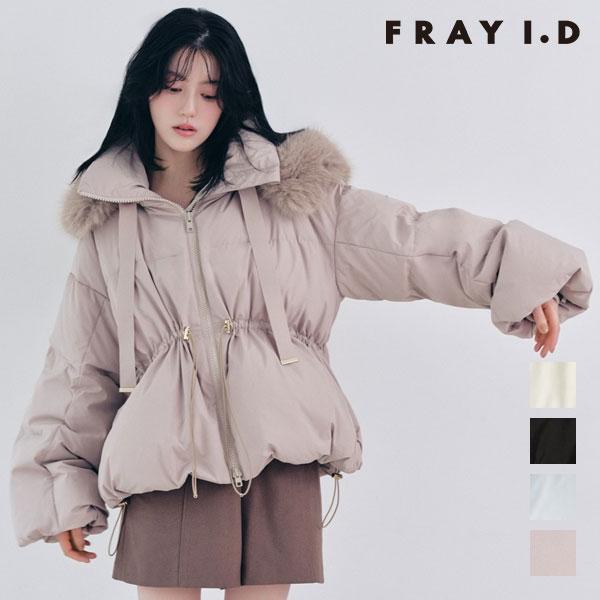 フレイアイディー FRAY I.D アウター 26秋冬 【撥水】2wayファーフードショートダウンコート 9月下旬〜10月中旬予約 ペプラム ダウンジャケット fwfc264078