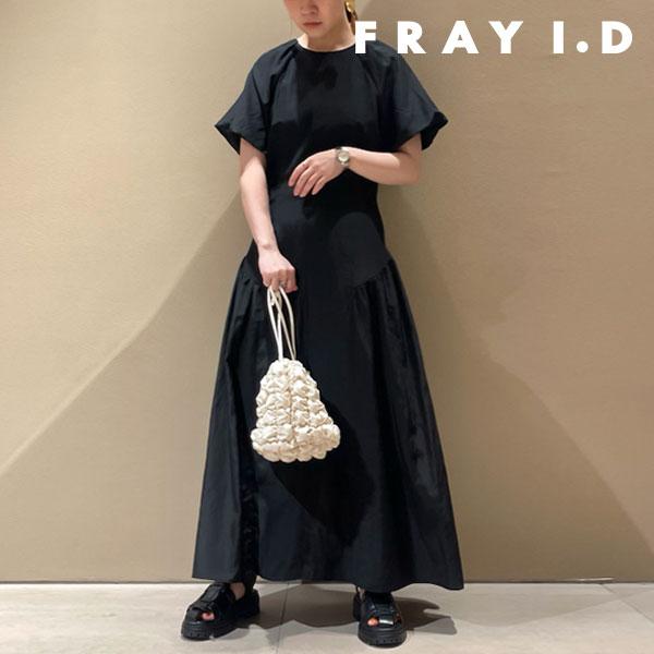 SALE フレイアイディー FRAY I.D リネンパフスリーブワンピース