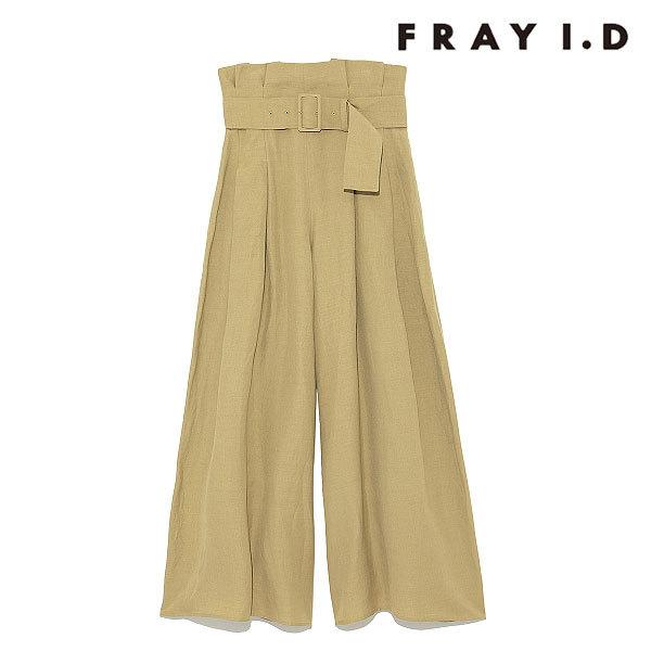 Sale フレイアイディー Fray I D ウールリネンパンツ レディース ボトム パンツ ワイド ウエストベルト ウールリネン チェック 柄 Fwfp バッグ ワンピースのダブルハート 通販 Yahoo ショッピング