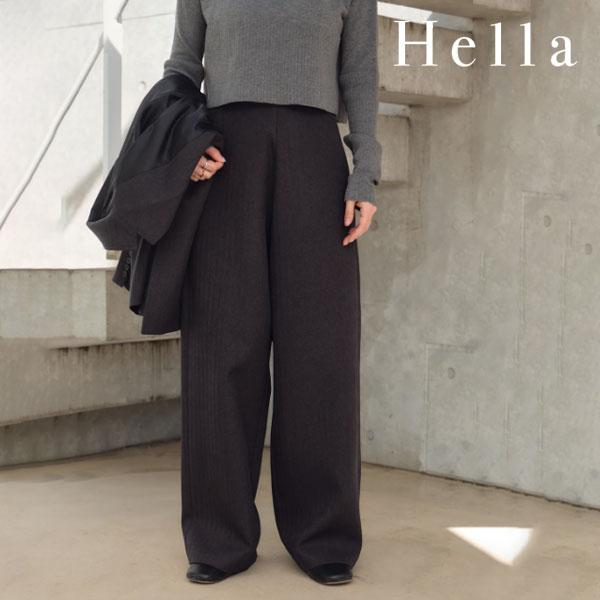 SALE40%OFF ヘラ Hella 秋冬 HERRINGBONE WIDE PANTS ボトムス パンツ
