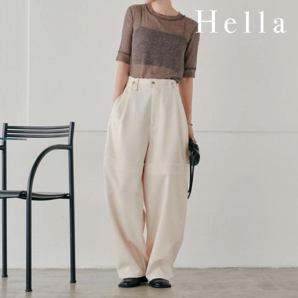 ヘラ Hella 25春夏 tuck cocoon pants タックコクーンパンツ