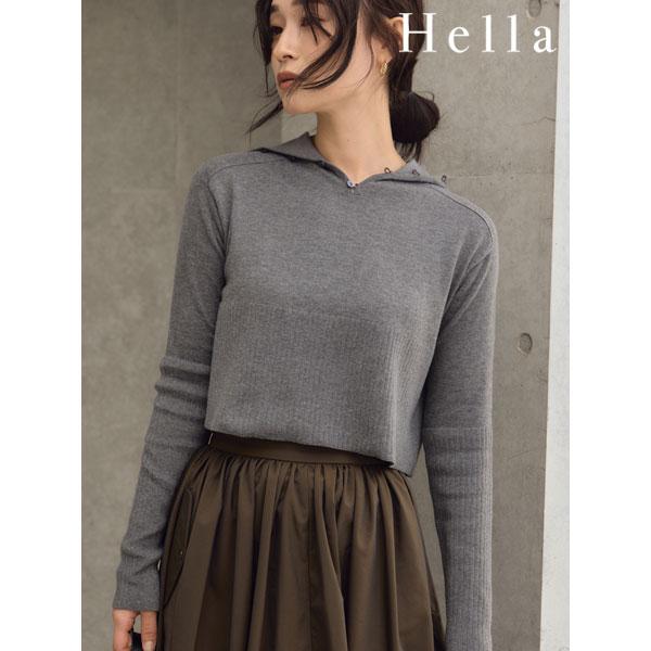 【美品】Heve ヘイヴ ペタルニット グレー 褒められニットは“甘さ”控えめ！じわじわ人気の『Heve』に注目 | VERY