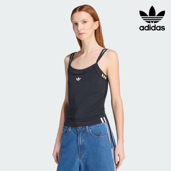 未使用　d.i.a ロゴプリント レースアップ タンクトップ adidas Originals アディダスオリジナルス originals ダブルレイヤー