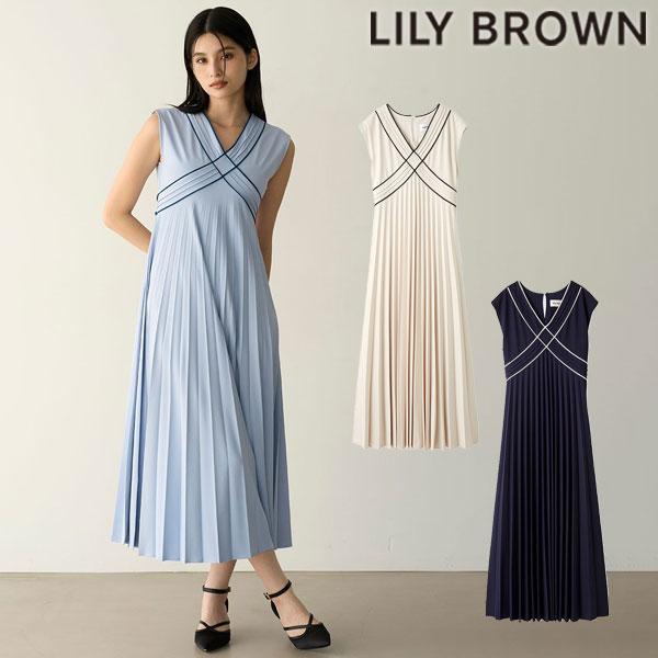 LILY BROWN リリーブラウン ワンピース 25春夏 クロスデザイン LILY BROWN リリーブラウン ワンピース 25春夏 クロスデザイン