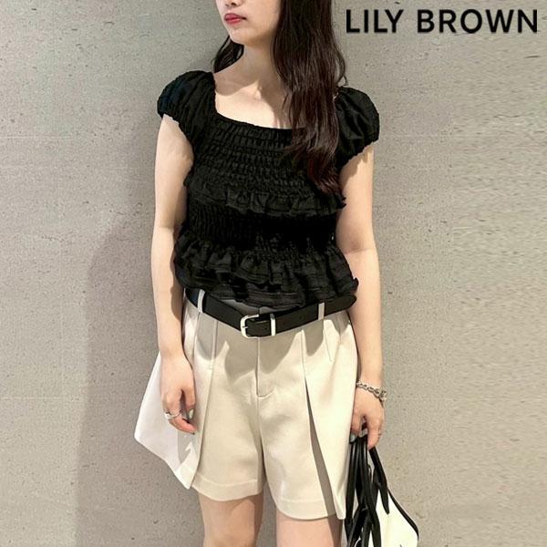 LILY BROWN　リリーブラウン　花柄シースルー　半袖ブラウス　スカート トップス｜LILY BROWN（リリー ブラウン）の通販サイト【公式】
