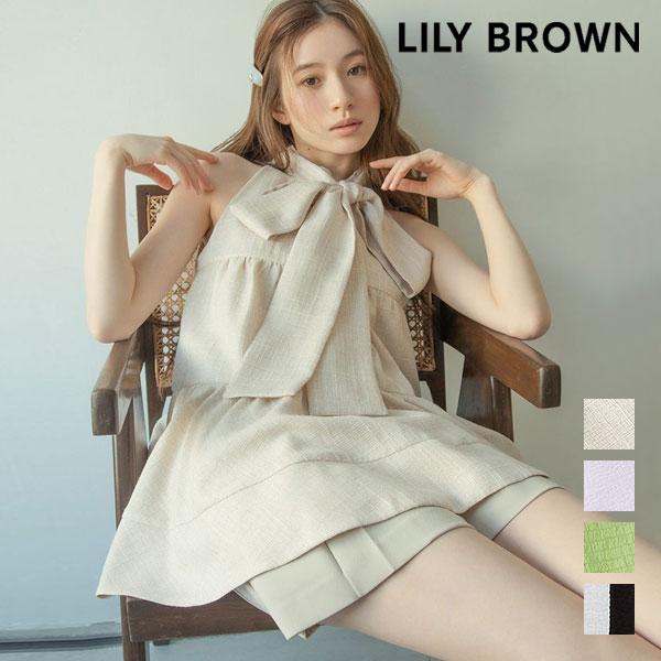 AW新作 スナイデル ドットブラウス リリーブラウン リランドチュール リエンダ LILY BROWN（リリーブラウン） 新作10%OFF トップス 26春夏 アメスリ