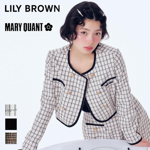 リリーブラウン LILY BROWN アウター 26春夏 【LILY BROWN×MARY QUANT】ダブルボタンジャケット 長袖 ショート丈 lwfj264100