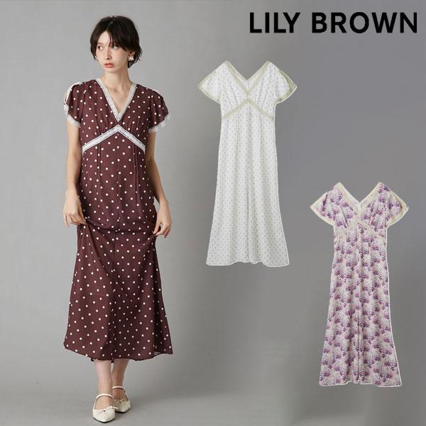 リリーブラウン　ワンピース LILY BROWN（リリーブラウン）の「2WAYボウタイプリーツワンピース