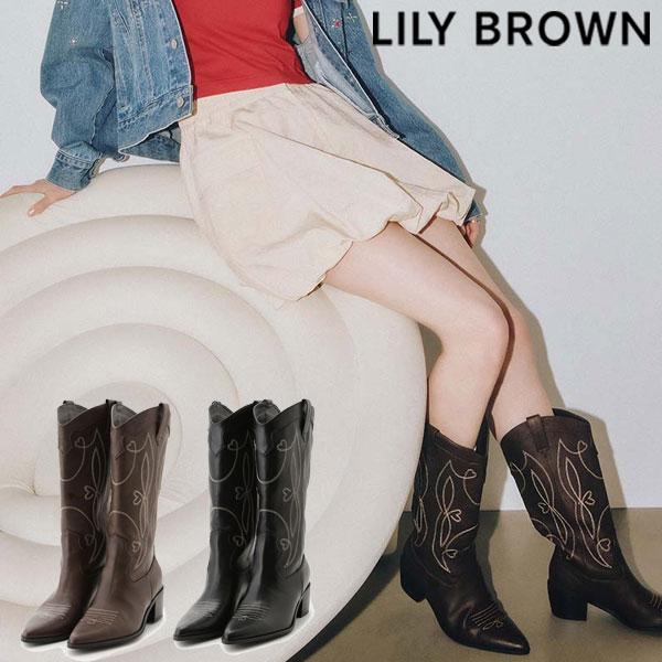 LILY BROWN SALE10%OFF リリー ブラウン 靴 25春夏 ウエスタン