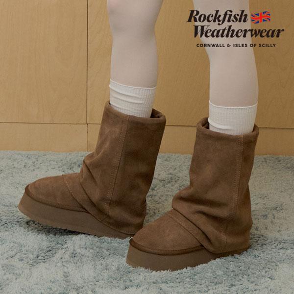 ROCKFISH WEATHERWEAR スエードブーツ シルバー 24.5 Rockfish Weatherwear（ロックフィッシュウェザーウェア） SALE20%OFF