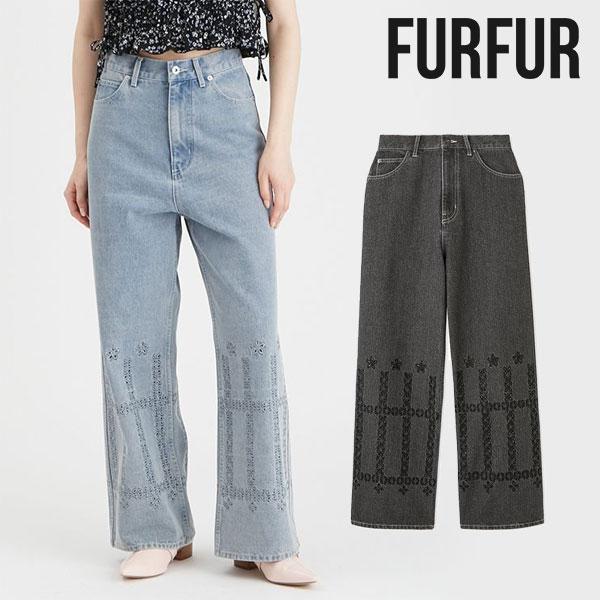 fur fur - ファーファーデニム FURFUR（ファーファー） SALE60%OFF ボトムス 24秋冬 カットワーク