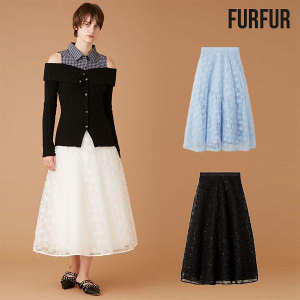 FURFUR（ファーファー） 新作10%OFF ボトムス 25秋冬 立体フラワー