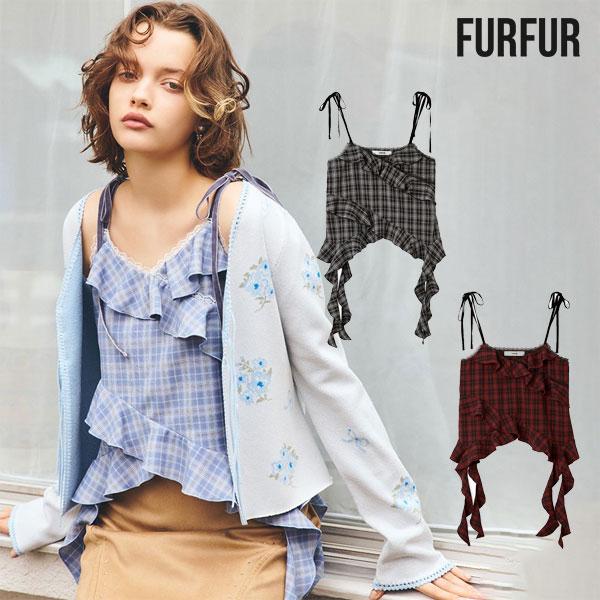 【匿名配送】FUR FURフリルキャミトップス　RWFT254081 フリルキャミトップス(シャツ／ブラウス)｜トップス｜FURFUR