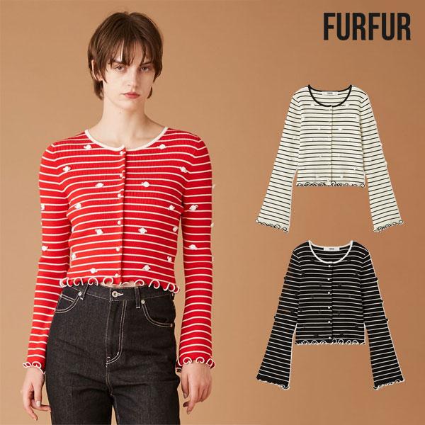 赤い花柄カーディガン風長袖トップス axes femme｜フラワーガーデン刺繍カーディガン | Rakuten Fashion