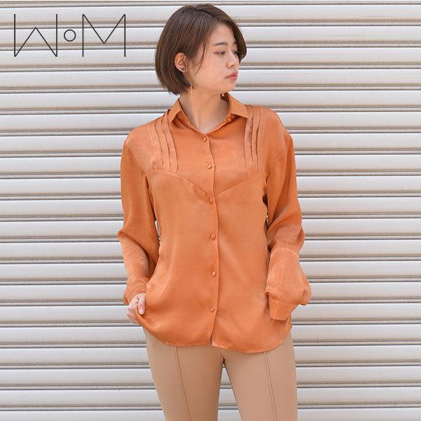 Sale Wom ワム 春夏 Satin Shirt サテンシャツ トップス シャツ サテン 長袖 光沢 ラグジュアリー カジュアル 羽織り 抜け感 2way レディース Snb W 11 バッグ ワンピースのダブルハート 通販 Yahoo ショッピング