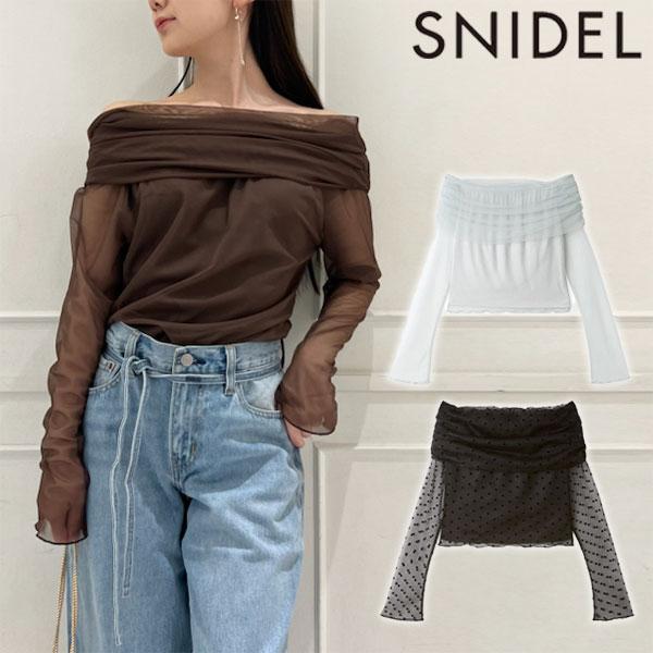 SNIDEL SALE50%OFF スナイデル トップス 24秋冬 オフショル SNIDEL SALE50%OFF スナイデル トップス 24秋冬 オフショル