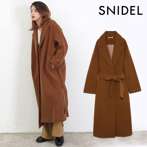 スナイデル Snidel 19秋冬 ウエストマークウールコート レディース アウター コート ウールコート ウール混 ロング丈 ロングコート シンプル Swfc バッグ ワンピースのダブルハート 通販 Yahoo ショッピング
