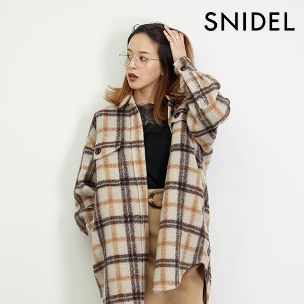スナイデル Snidel 19秋冬 ウールチェックシャツジャケット シャツジャケット Swfj194171 バッグ ワンピースのダブルハート 通販 Yahoo ショッピング
