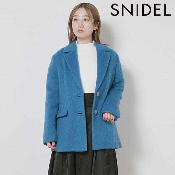 SALE スナイデル SNIDEL シャギーオーバージャケット レディース アウター ジャケット テーラード モヘヤ オーバーサイズ 二つボタン