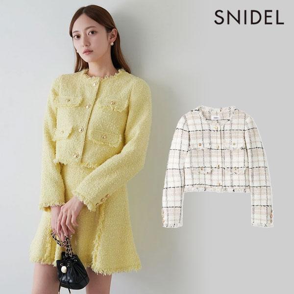 SNIDEL 新作10%OFF スナイデル アウター 25春夏 ツイード SNIDEL 新作10%OFF スナイデル アウター 25春夏 ツイード