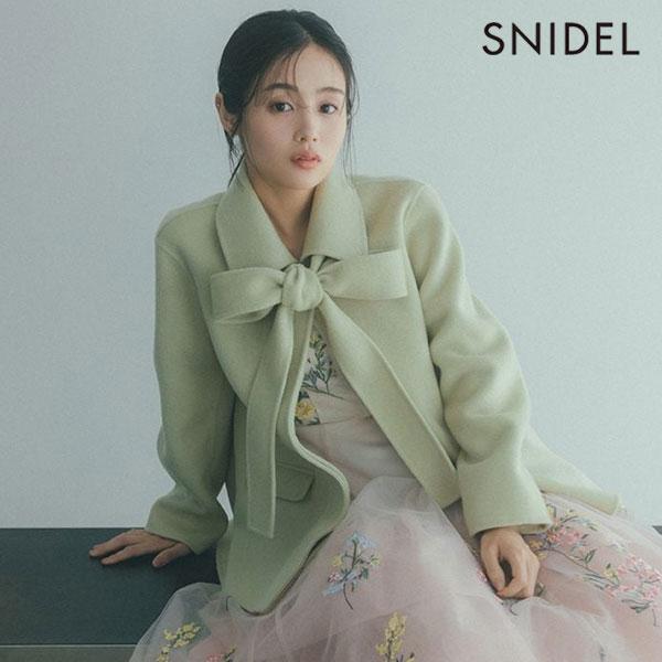 SNIDEL 新作10%OFF スナイデル アウター 25秋冬 リバーステンカラー