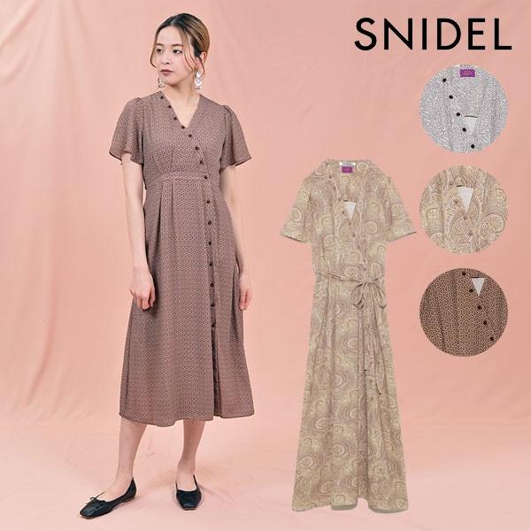 スナイデル Snidel 春夏 リバティプリントカシュクールワンピース レディース ワンピース フレアスリーブ ロング丈 マキシ丈 半袖 プリント 2way ガウン Swfo1040 バッグ ワンピースのダブルハート 通販 Yahoo ショッピング