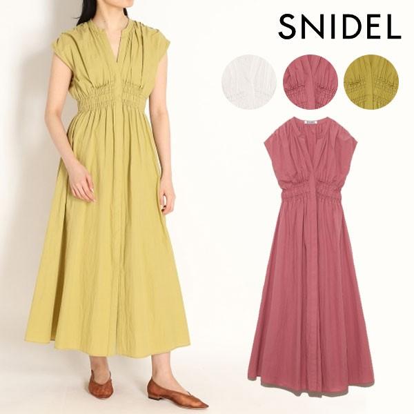 スナイデル Snidel 春夏 シャーリングシャツワンピース レディース ワンピース シャツワンピース 半袖 シャツ ロング丈 シャーリング フレア Swfo30 バッグ ワンピースのダブルハート 通販 Yahoo ショッピング