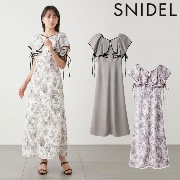 即納】 SALE スナイデル SNIDEL ドレス 24春夏 ラッフルボレロ  