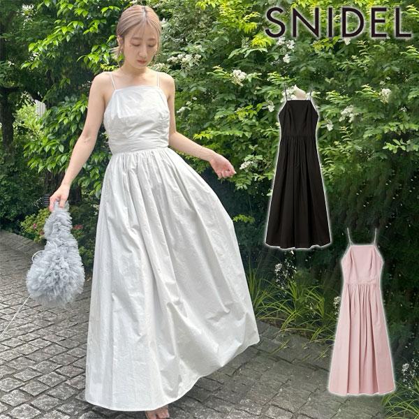 即納】 SALE スナイデル SNIDEL ワンピース 24春夏 キャミワンピース  