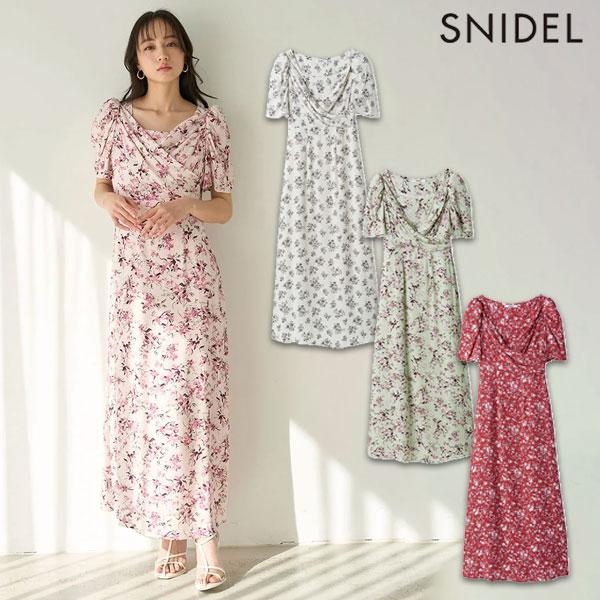 SNIDEL SALE40%OFF スナイデル ワンピース 25春夏 レーヨン
