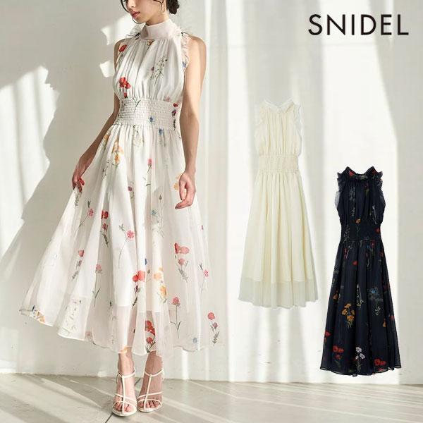SNIDEL 新作10%OFF スナイデル ワンピース 25春夏 バックリボン SNIDEL 新作10%OFF スナイデル ワンピース 25春夏 バックリボン