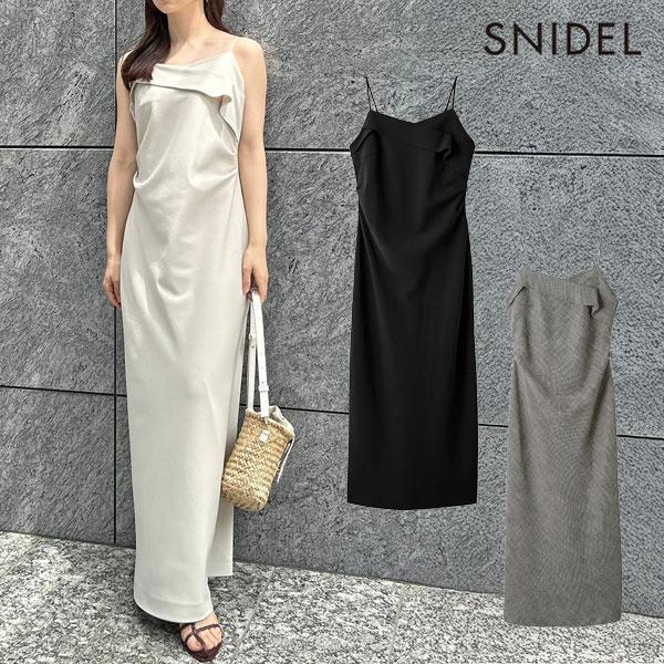 スナイデル　デザインキャミワンピース【試着のみ】最終値下 SNIDEL ワンピース デザインキャミワンピース : ZOZOTOWN Yahoo
